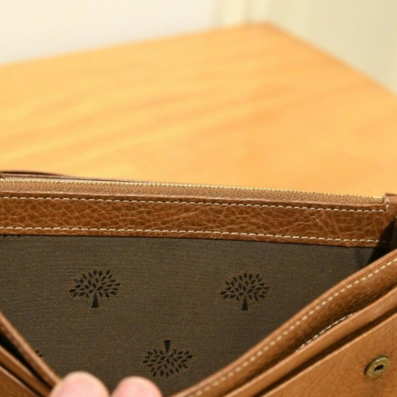 MULBERRY Continental Plaque Wallet--Oak Veg Tan - Picture 7 of 8